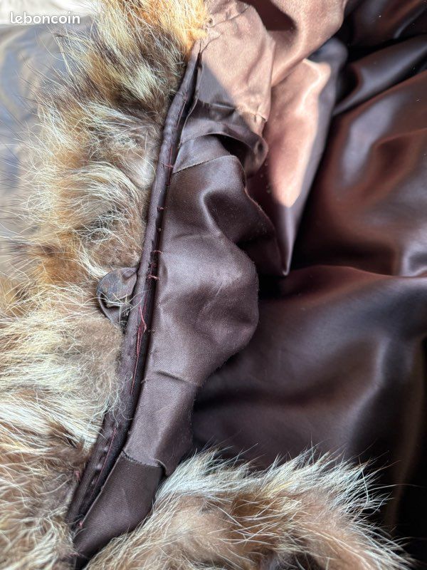 Manteau En Vison Michel Simi Marseille - Taille 42-44 - Occasion Très Bon État - Marron