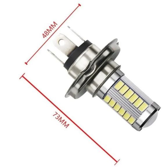 1 Ampoule H4 LED Blanc Ampoule Voiture Phare antibrouillard