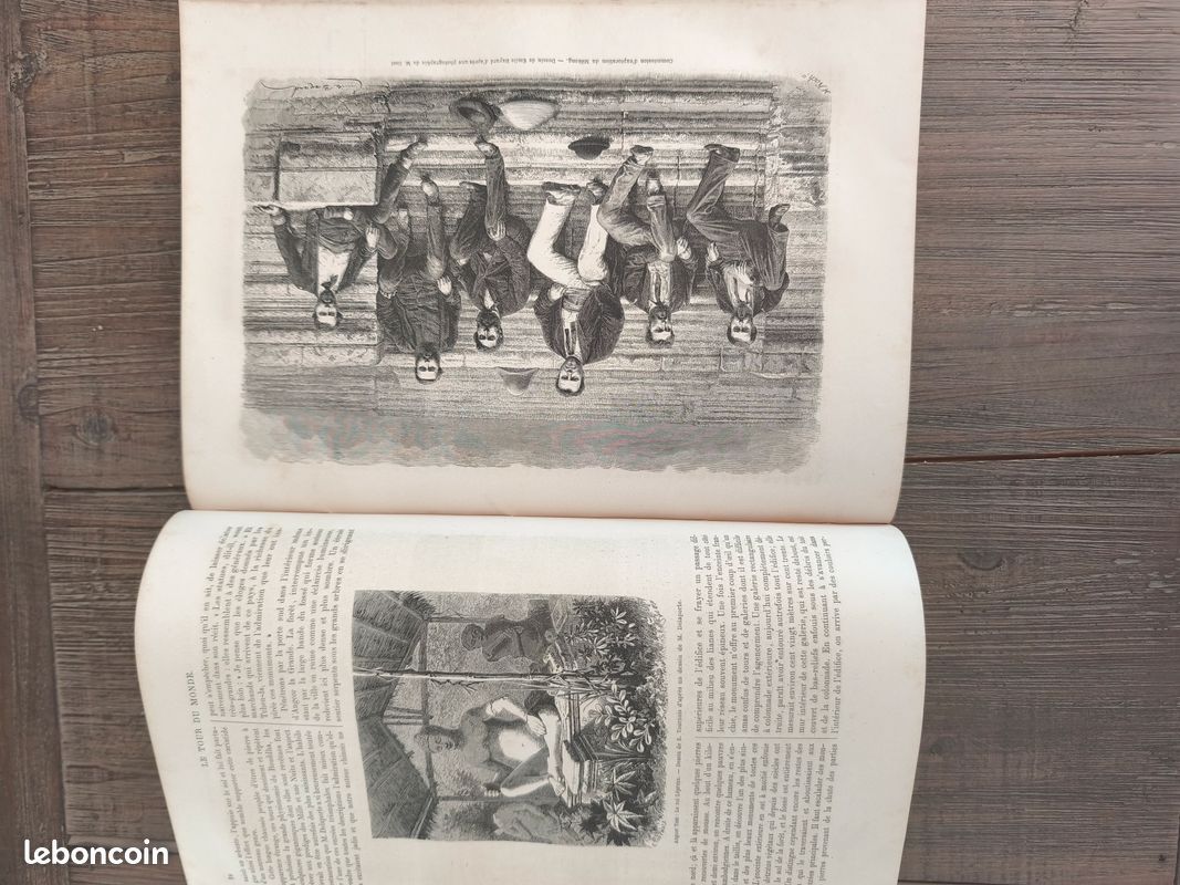 Le Tour Du Monde – Nouveau Journal Des Voyages 1879 – Semestre 2 – Reliure Cuir – Illustré