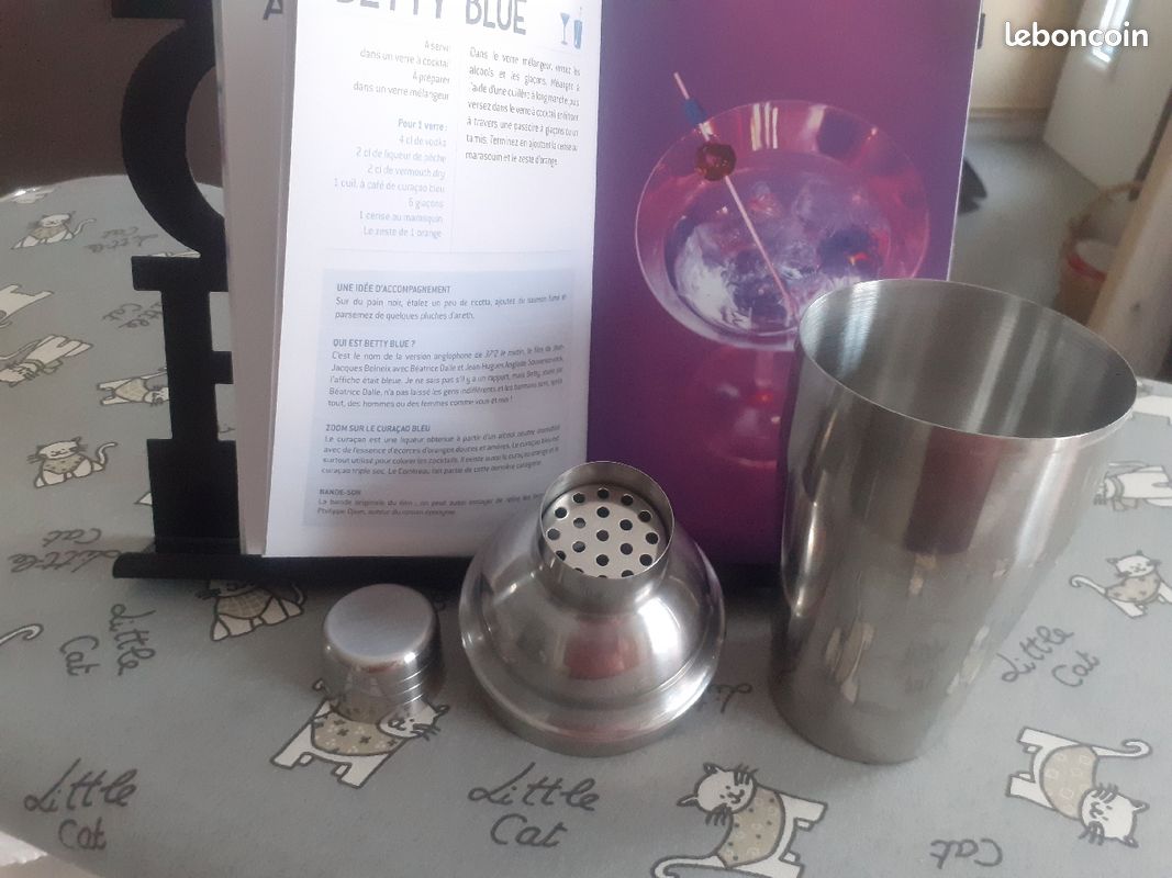 Shaker +livre de recettes de cocktail (image 2)