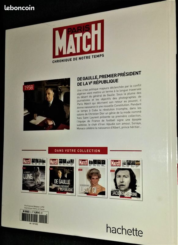 Livre Paris Match Chronique de notre Temps : 1958 - De Gaulle TBE (image 2)