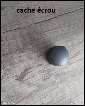 Cache écrou de protection AUDI WW SEAT PEUGEOT RENAULT à vendre à l'unité couleur gris foncé anthracite (image 2)