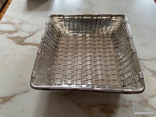 CORBEILLE PAIN FRUIT CHRISTOFLE MALMAISON 31x23 TRÈS BEL ETAT METAL ARGENTE 2 EUR 250,00