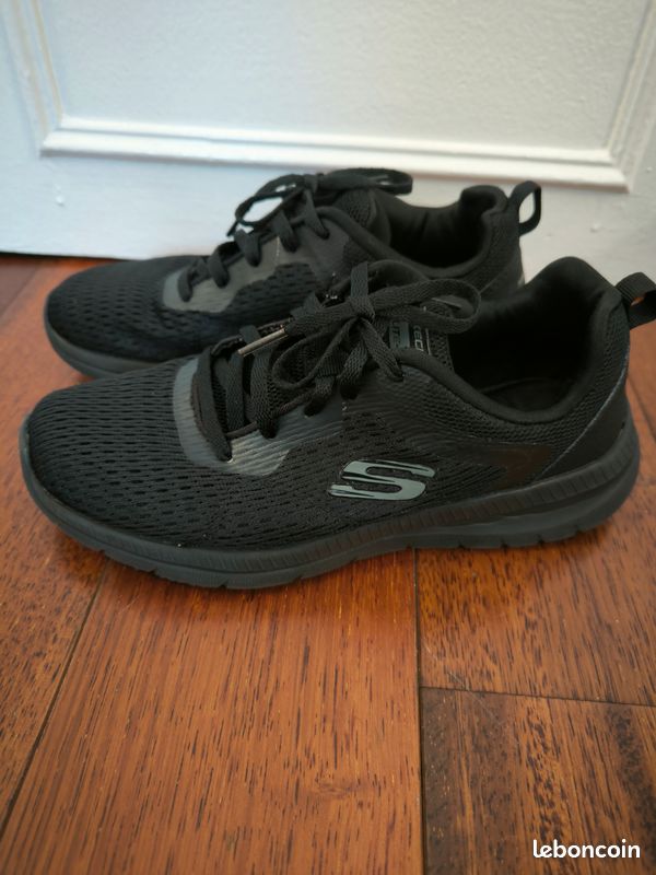 Baskets Skechers 36 noir (image 1)