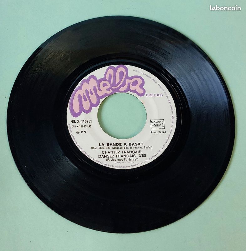 45T vinyle, La bande à Basile "La chenille" 1977 (image 4)