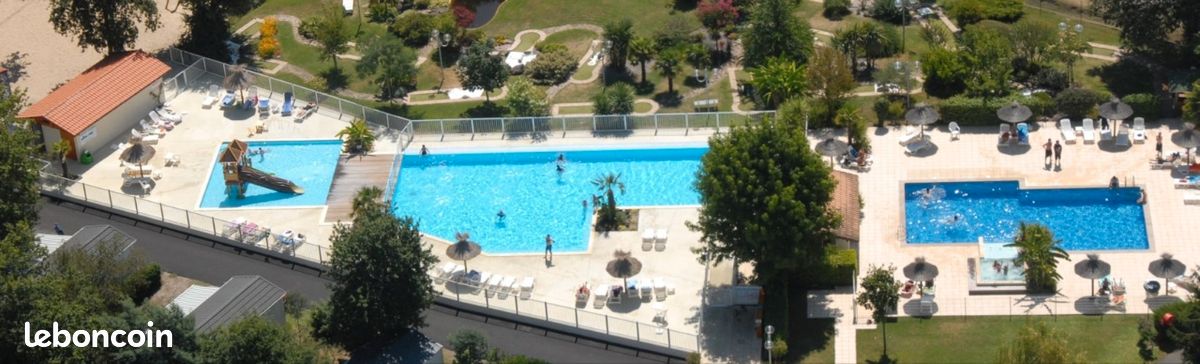 Mobil home résidentiel 2ch tout inclus sur camping bord de lac et plage (image 1)