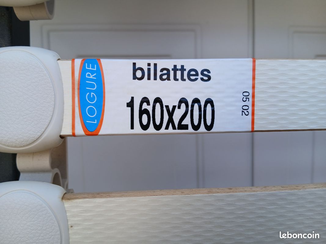 Sommier bilattes réglable avec système d'ajustement160 x 200 tour métal (image 3)