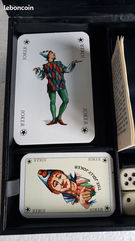Jeu de cartes vintage bridge cartes à jouer pochette en cuir cartes vintage - France