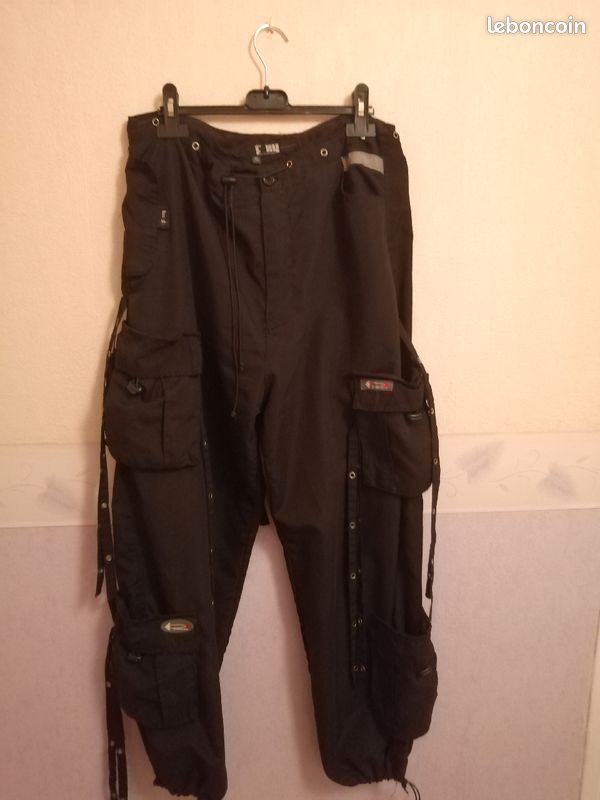 Pantalon tandence noir à franges (image 2)