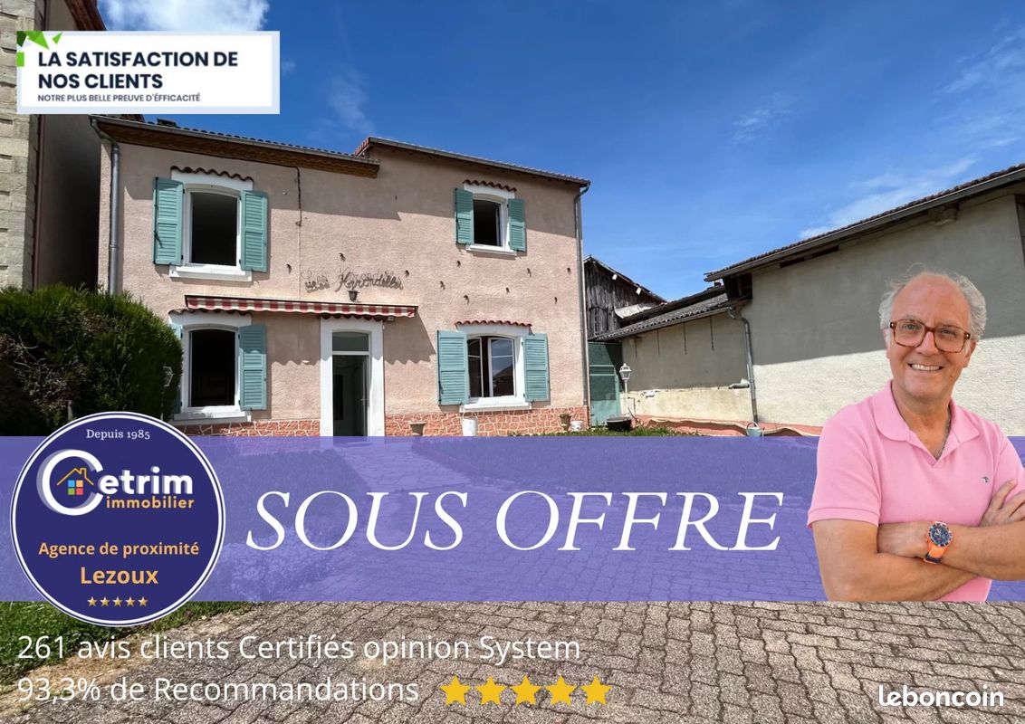 Maison 5 pièces 106 m² · à Lezoux · 106 m² · 187 000 €