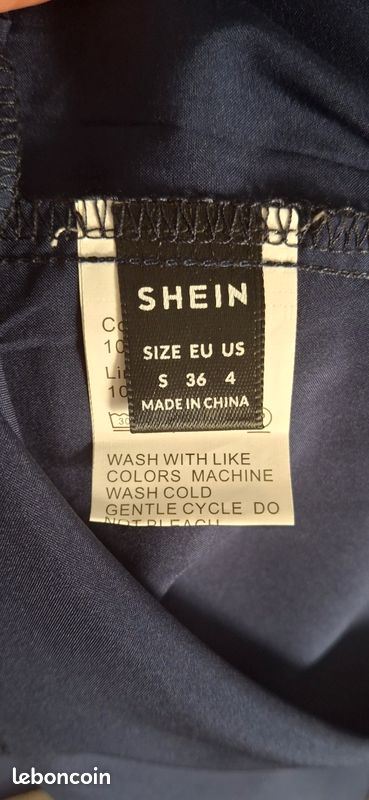 Robe Shein bleu marine (image 3)