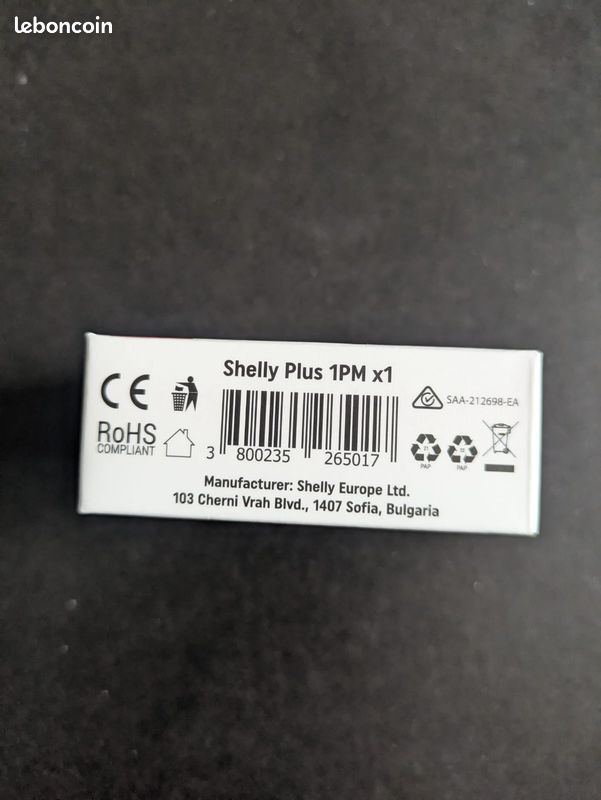 Shelly 1PM Gen3 - Interrupteur Connecté avec mesure Wi-Fi, 1 Canal - 16A (image 3)