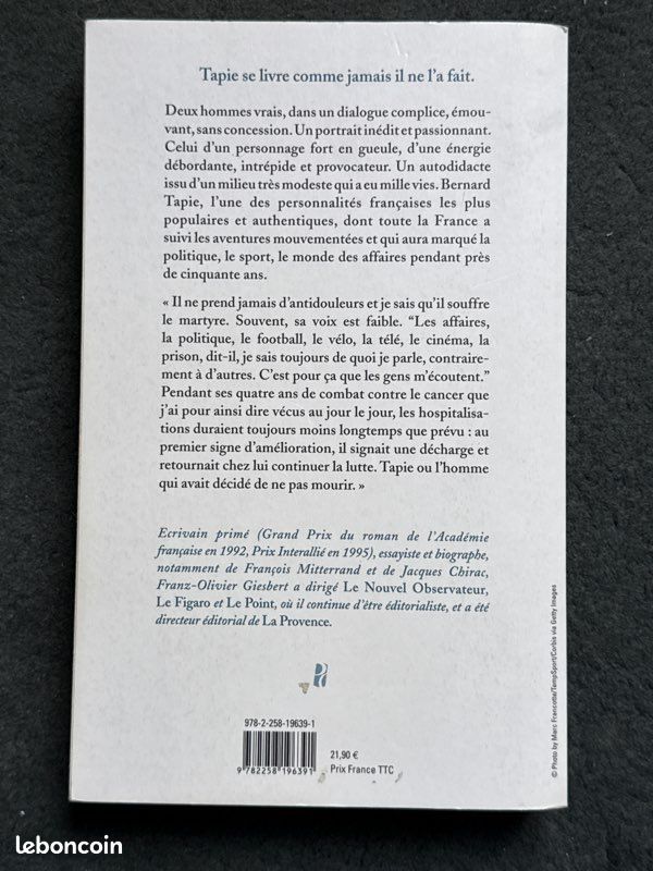 Franz-Olivier Giesbert - Bernard Tapie, leçon de vie, de mort et d’amour (image 2)