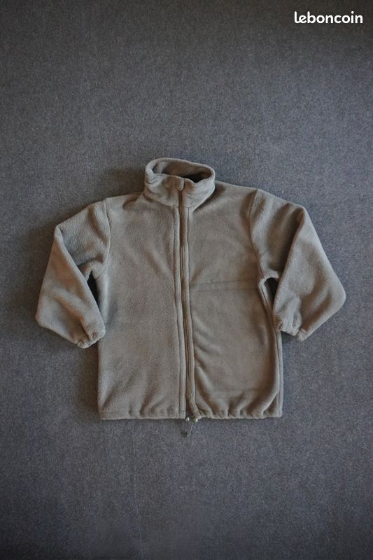 Veste Polaire Militaire - Couleur Kaki / Coyote - Taille M - Surplus Belge ABL (image 1)