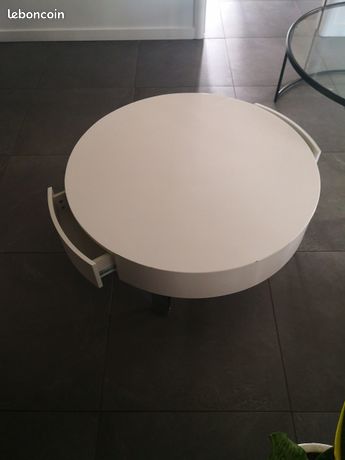 Table basse Relevable laquée blanc Gallejo Sanchez - 29839