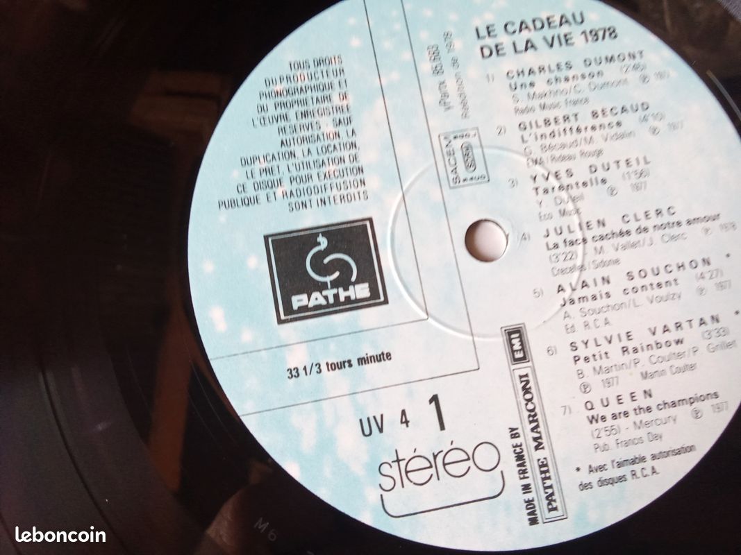 Lot vinyle. Le cadeau de la vie (image 19)