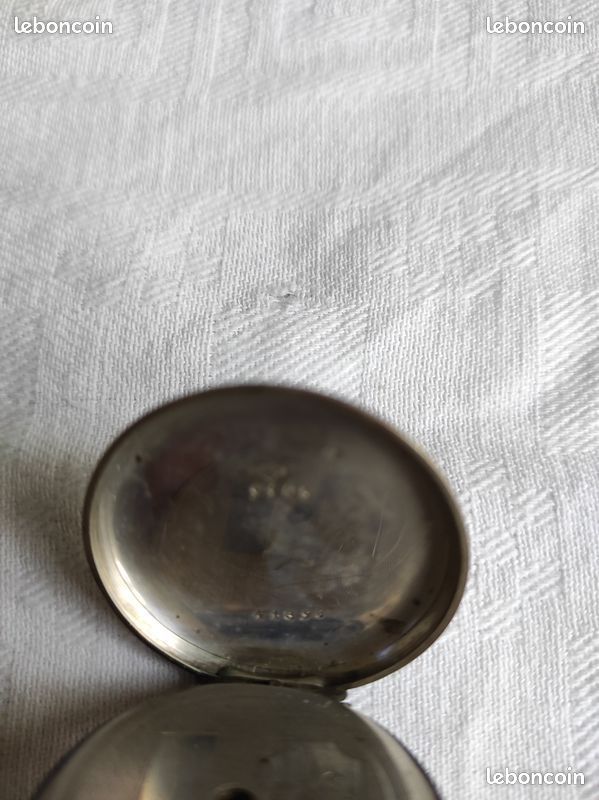 Montre gousset ancienne en argent à clef (image 7)