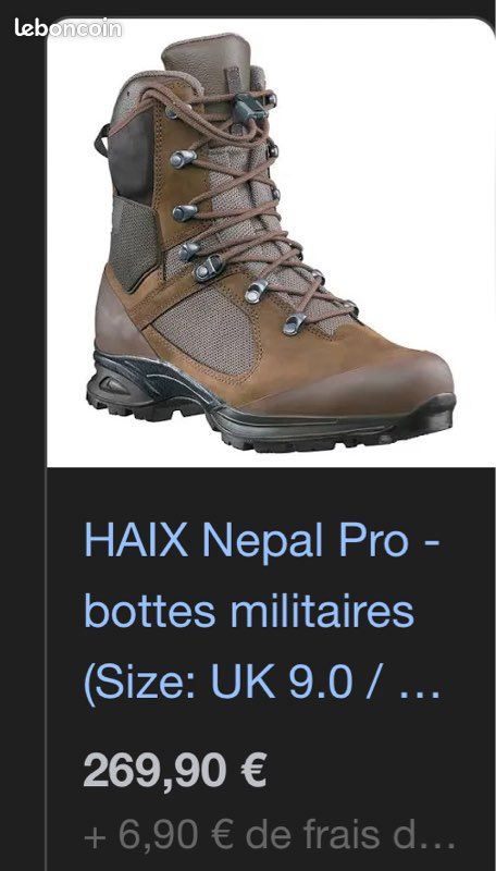 Chaussures de randonnée Haix Népal Pro 42 militaire Chaussures