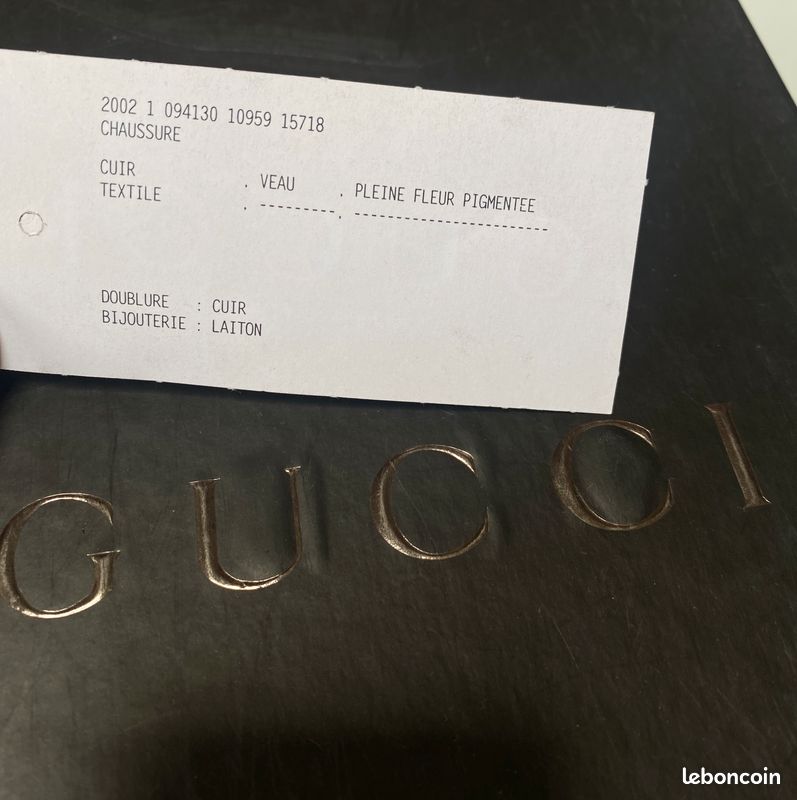 Tennis Gucci vintage en cuir noir (image 19)