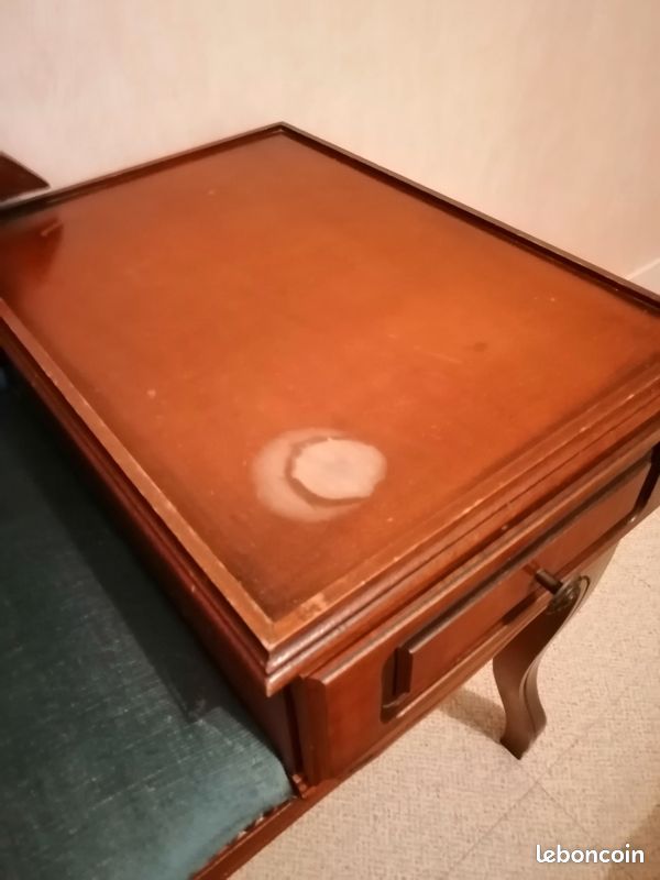 Meuble fauteuil, banquette vintage en bois ancien (image 6)