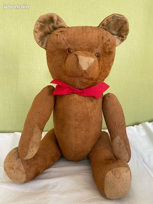 Vieux Ours En Peluche Des Années 1930/1940 – Authentique Et Vintage