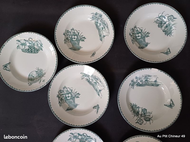 Lot d'assiettes plates et soupe Cartels - (image 3)