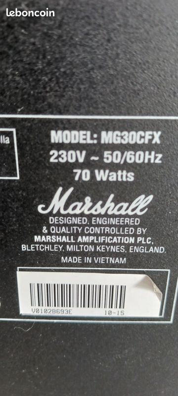 Marshall mg30cfx dans l'etat (image 5)
