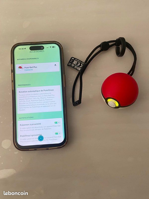 Accessoire Nintendo PokeBall Plus – Parfait état (sans câble) compatible Pokémon Go sur smartphone & tablette et Let’s Go Pikachu / Évoli sur console Switch Manette Joy-Con Joycon Poké Ball + (image 6)
