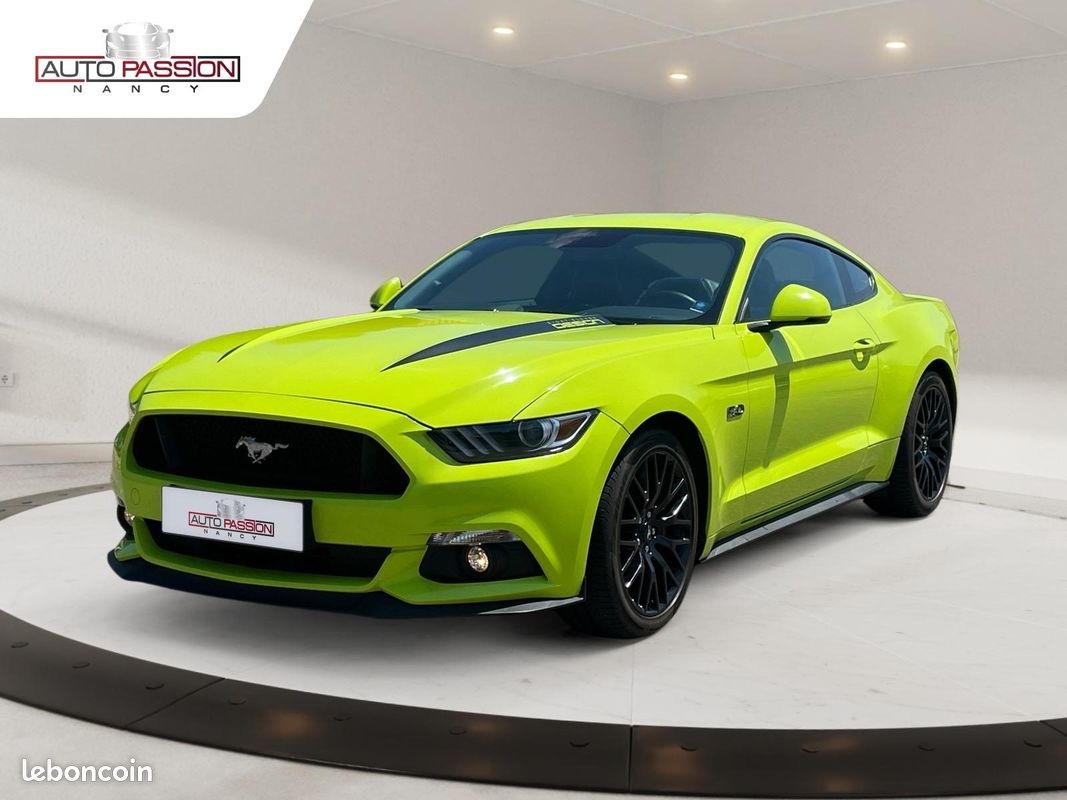 Ford Mustang Coupé VI 5.0 V8 421cv GT BVA6 1ère Main Covering Caméra Apple Carplay Navi Cuir Etendu JA 19" LIVRAISON POSSIBLE (image 1)