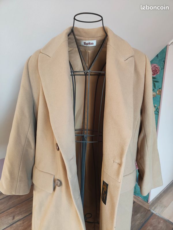 Manteau cachemire beige T40/42 (image 1)