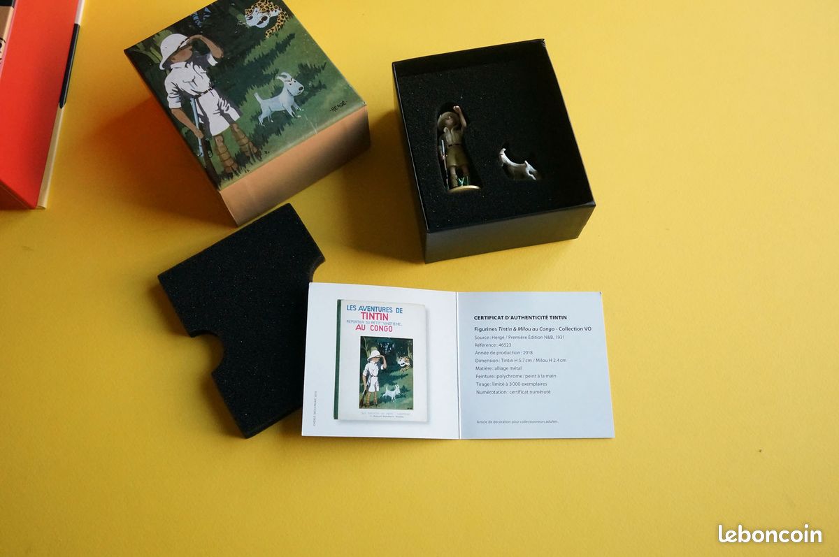 Tintin - Figurine Moulinsart 4561 - Tintin Milou et le lion - Catawiki