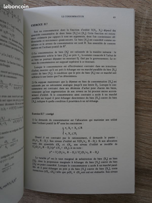 Lot de 2 livres de microéconomie : introduction, exercices et corrigés (image 7)