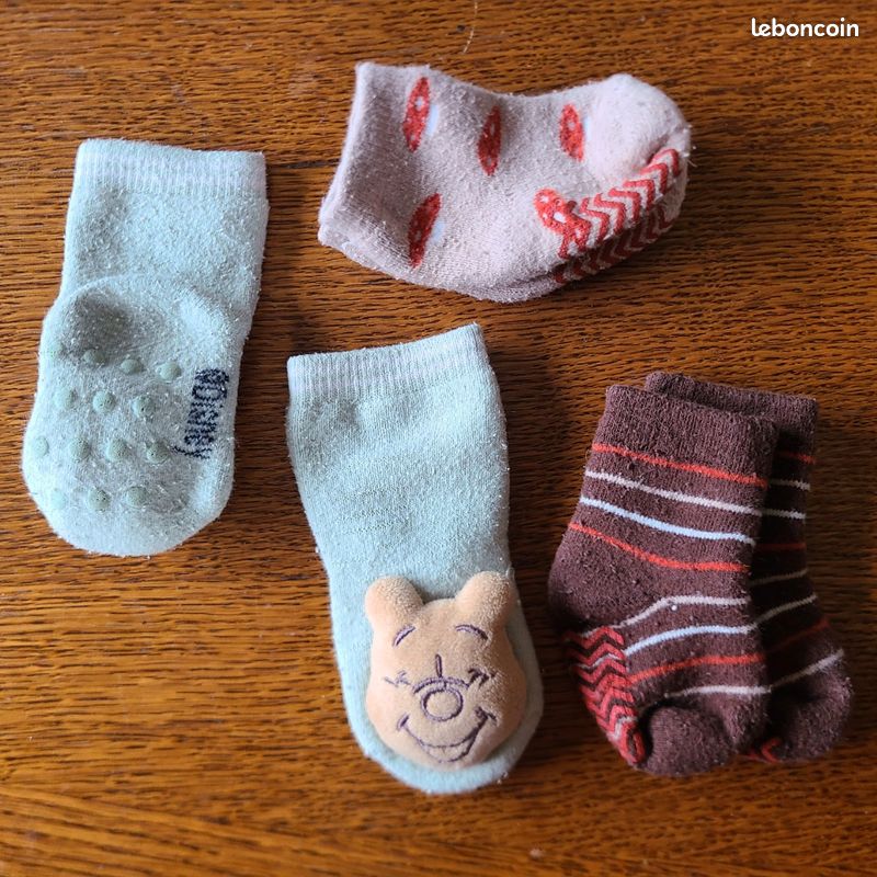 Lot de chaussettes bébé antidérapante (image 1)