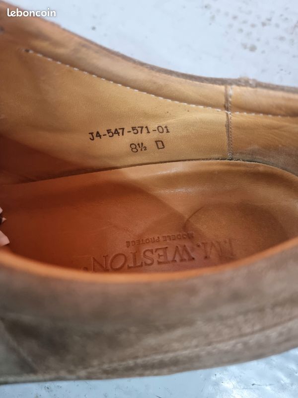 Chaussures à lacets J.M.Weston daim (image 11)