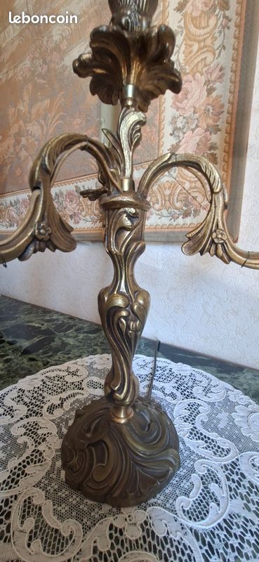 Paire de candélabres en bronze (image 2)