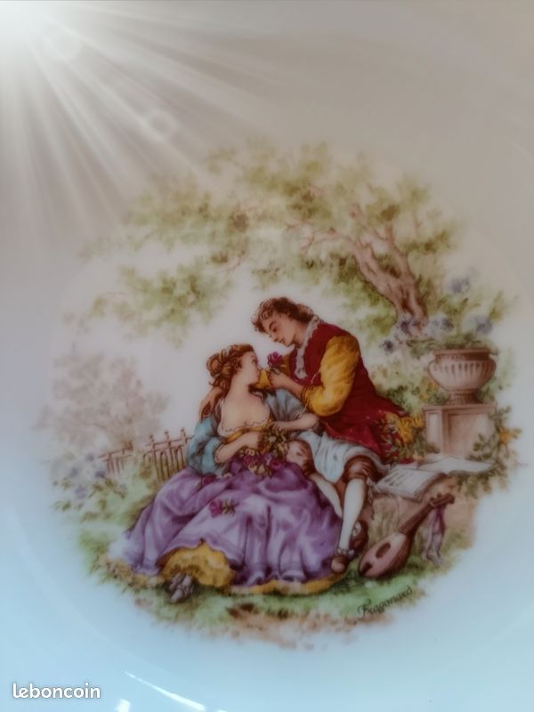 Lot de 8 petites assiettes - porcelaine allemande (image 6)