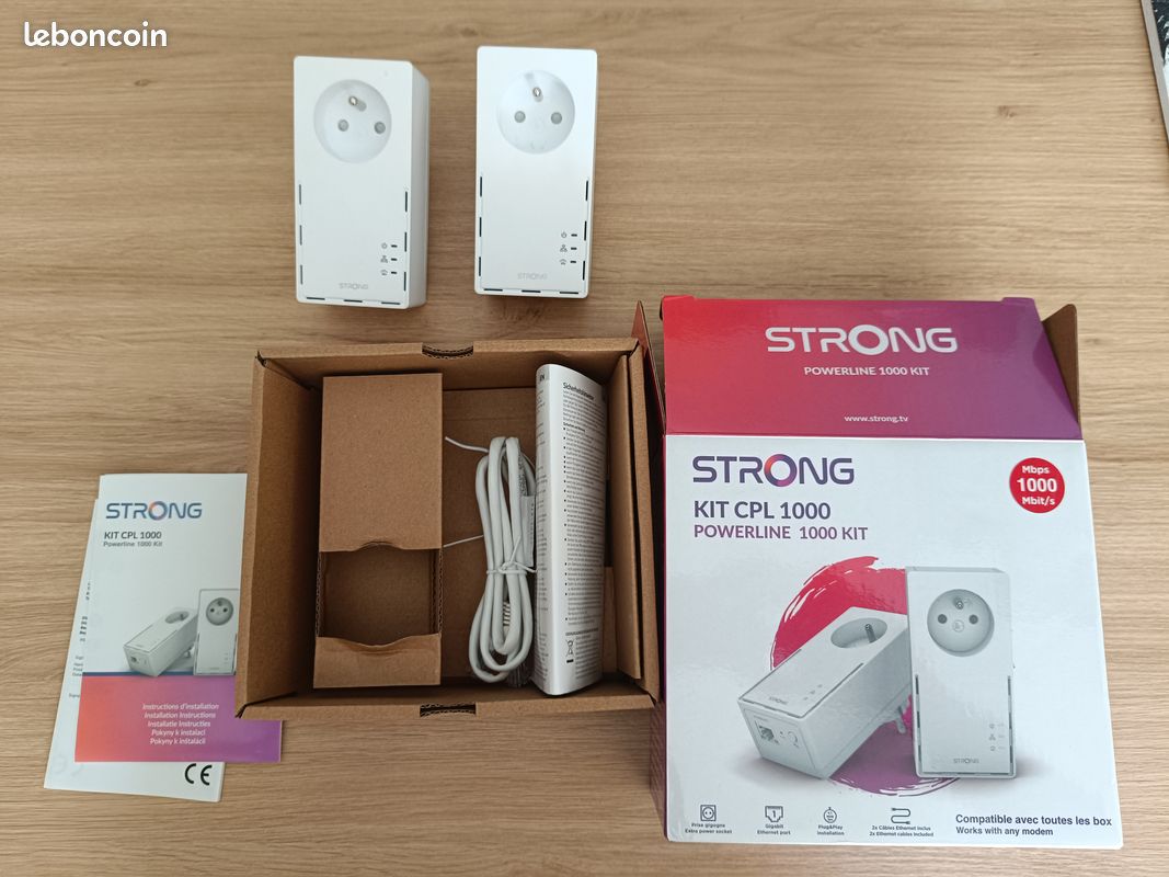 Pack de 2 Prises CPL 1000 Mbps (image 1)