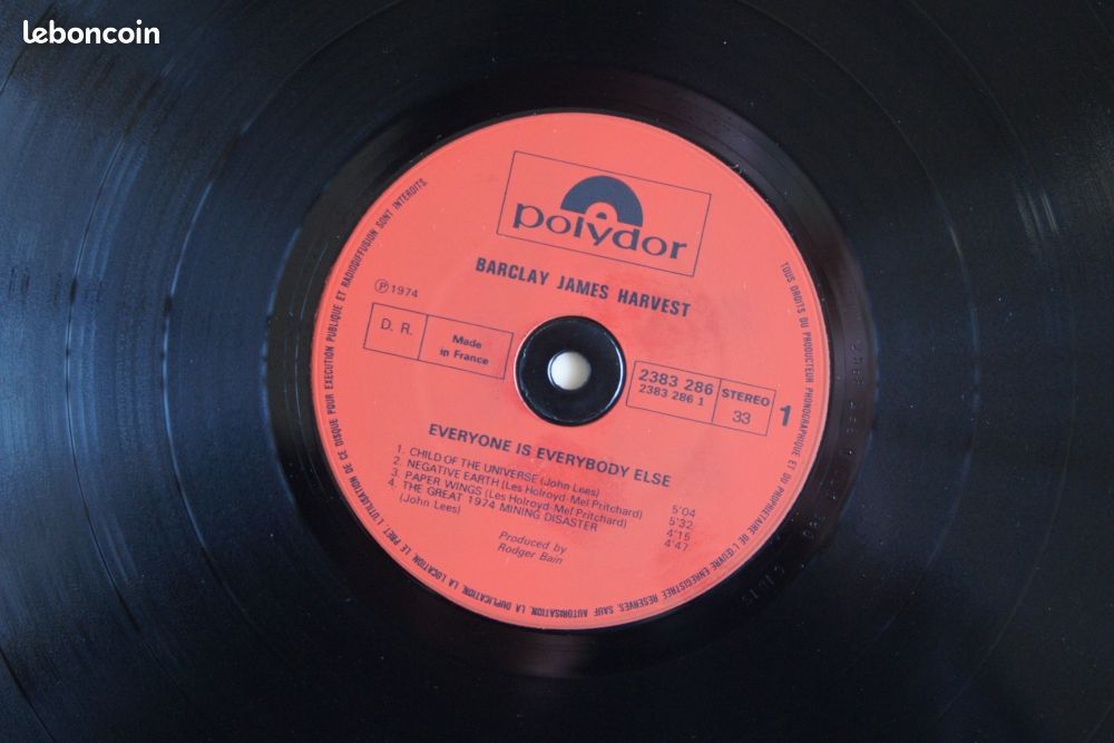 Vinyle Barclay-James-Harvest "Everyone is Everybody Else"1974 (image 3)