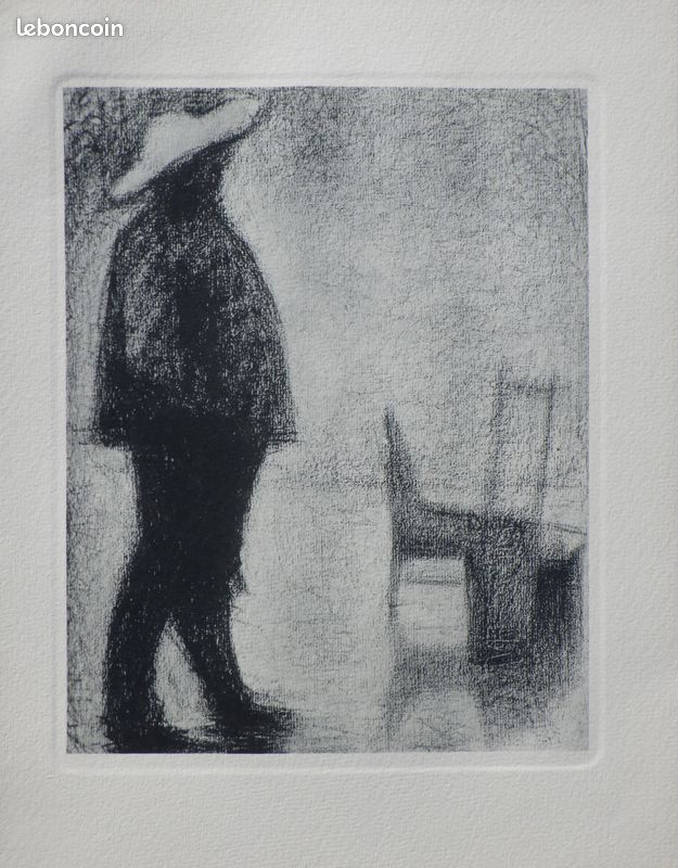 Georges SEURAT : Fort de la Halle Gravure, 1948 #CERTIFICAT (image 1)