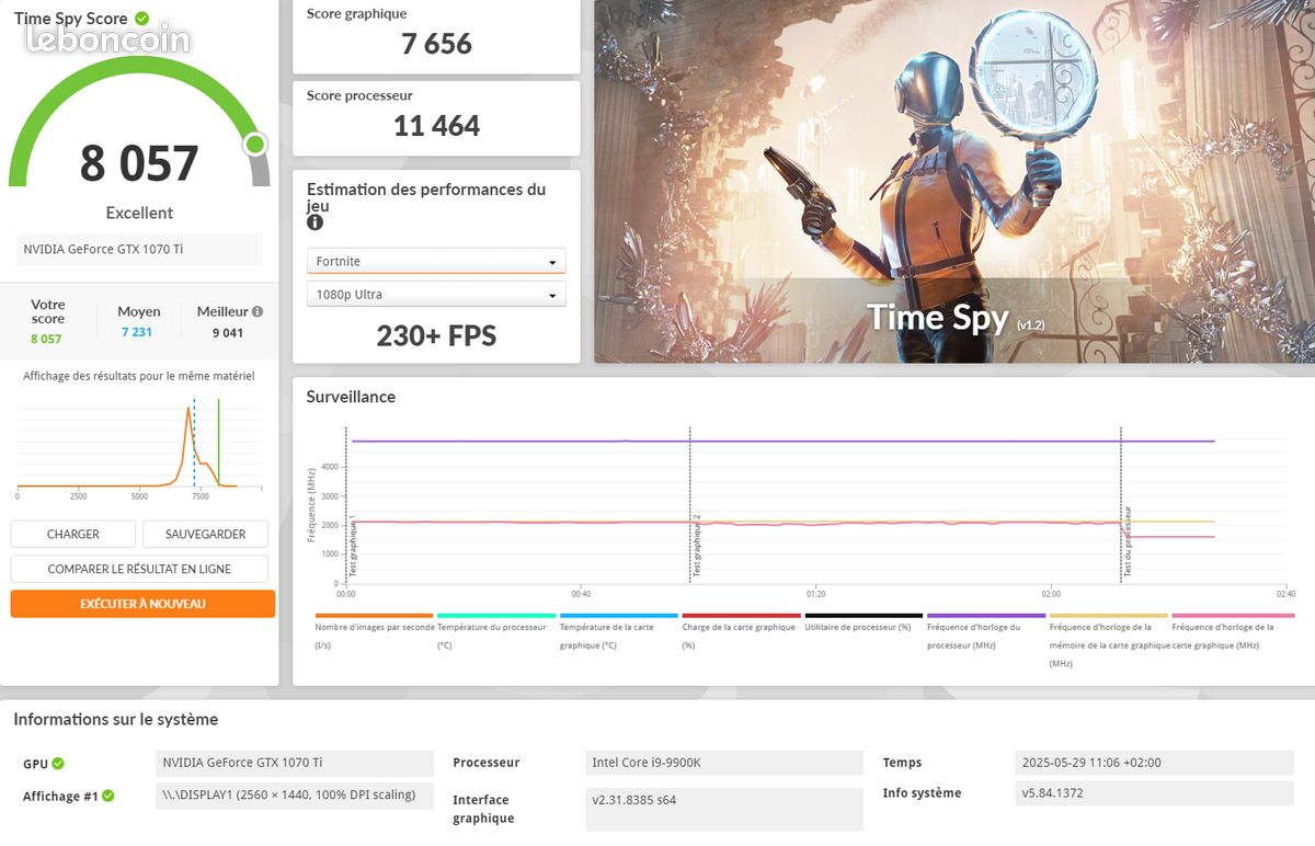 VENDU ⚡ GTX 1070 Ti ⚡ 8 Go GDDR5 Founders Edition (image 5)