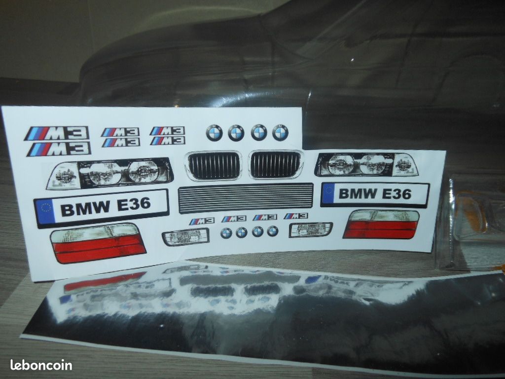 Rare carrosserie RC BMW M3 E36 Série 3 éch 1/10 modélisme (image 9)