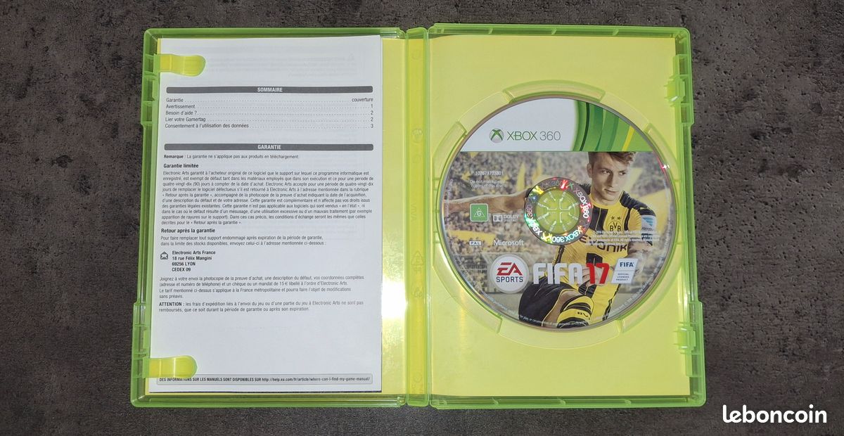 Jeu FIFA 17 Pour Xbox 360 - Version PAL, Très Bon état, Livraison Rapide