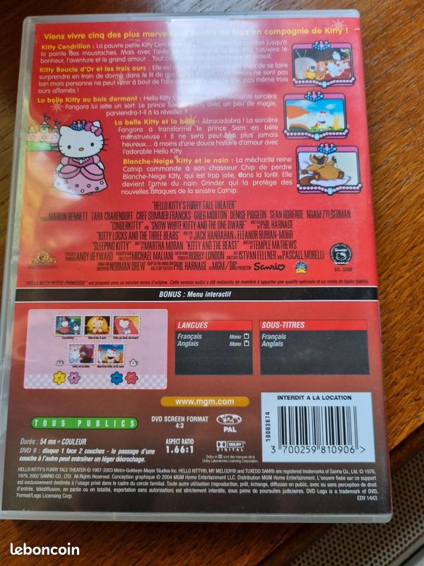 Dvd Hello Kitty "Petite Princesse" (image 2)