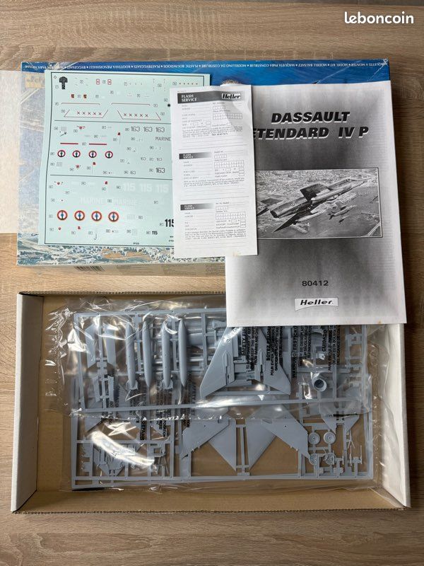Maquette Avion Heller 1/48 – Etendard IV P – Ref 80412 – Neuf