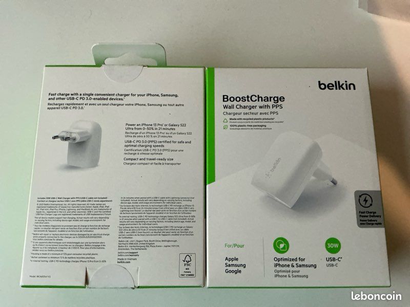 Belkin chargeurs rapides 30W (image 2)