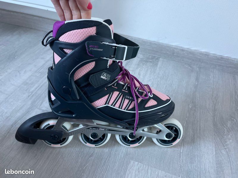 Roller décathlon rose et violet Sport Plein air