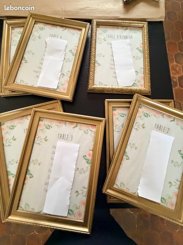 Cadres pour plan de table mariage (image 1)