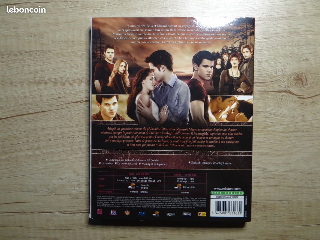 DVD "Twilight " chapitres 1,2,3,4,5 (image 6)
