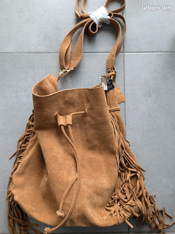 Sac Seau Sac Daim Frange Sac Seau Bohème à Frange – Plage Sud Hossegor