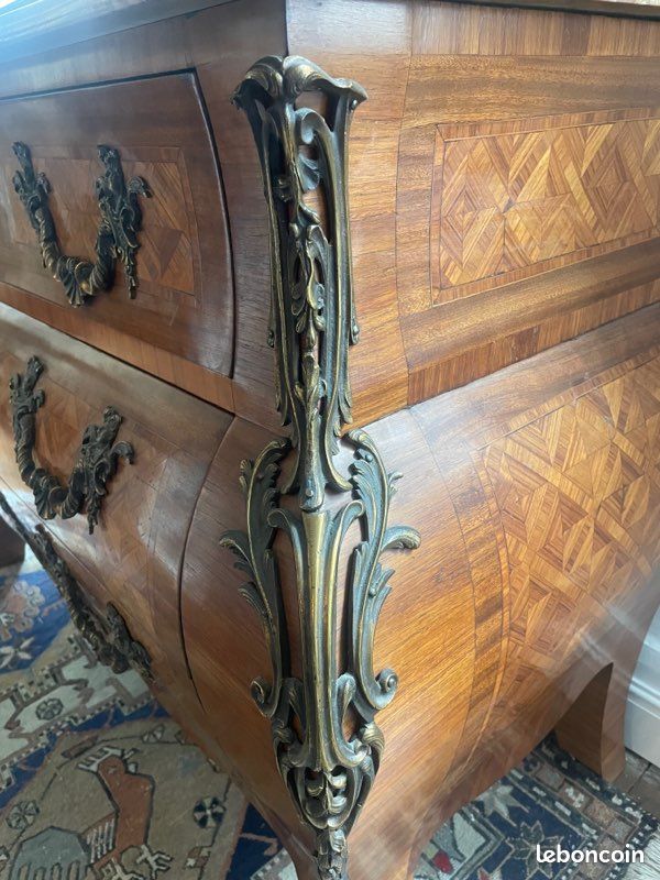 Commode ancienne style Louis XV décoration château (image 8)